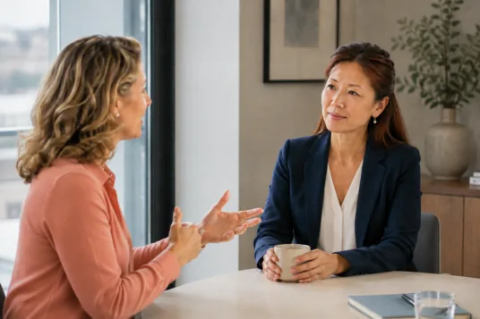 Exploring options during a workplace support conversation